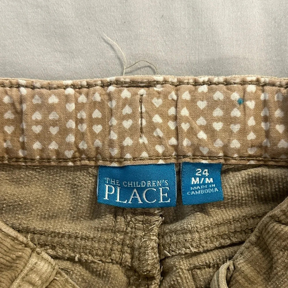 The Children's Place Tan Corduroy Pants w/ ruffled hem - Picture 2 of 4